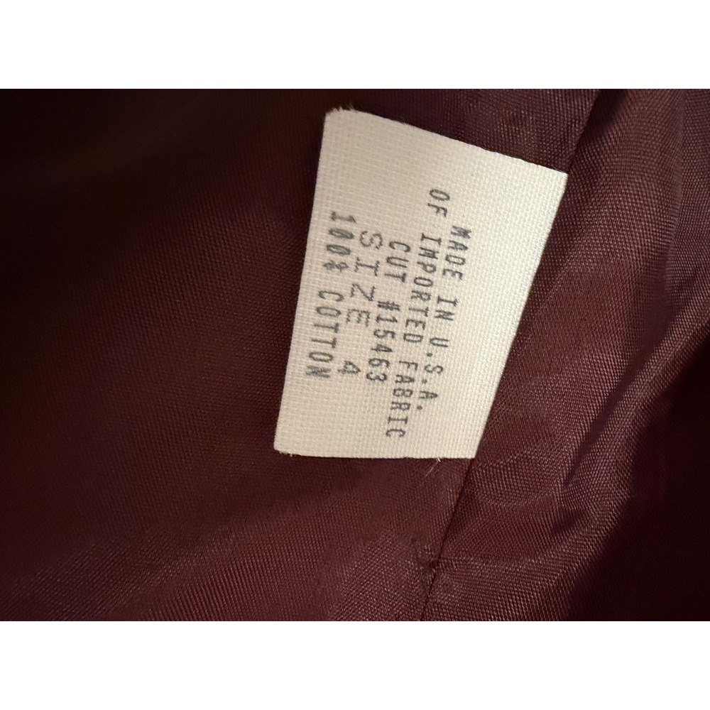 Harolds Vintage Brown Cotton Utility Jacket Blazer Made in USA Size 4 - Picture 3 of 5